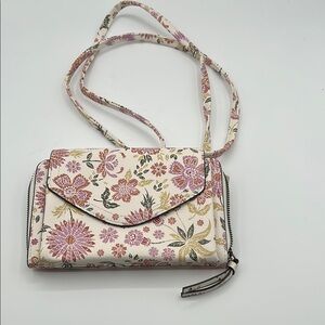 Floral Cream Crossbody Bag